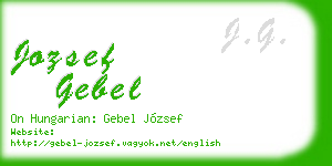 jozsef gebel business card